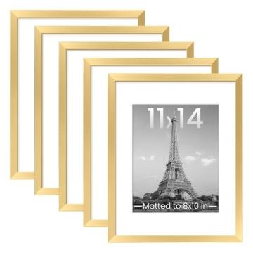 Upsimples 11x14 Picture Frame Set of 5 - Elegant Home Decor