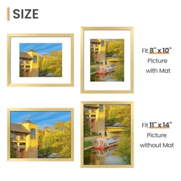 Upsimples 11x14 Picture Frame Set of 5 - Elegant Home Decor