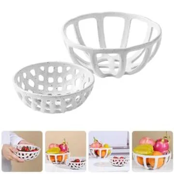 Cabilock Ceramic Fruit Basket Bowls for Kitchen Decor