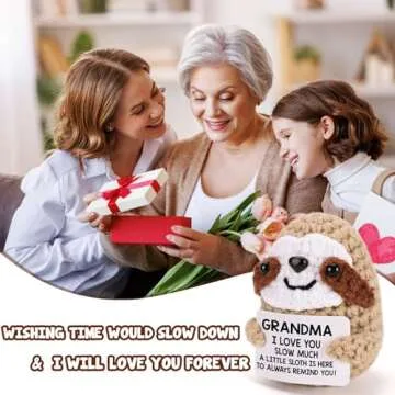 MBL Handmade Crochet Sloth Gift for Grandma's Special Day