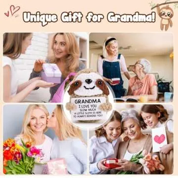 MBL Handmade Crochet Sloth Gift for Grandma's Special Day