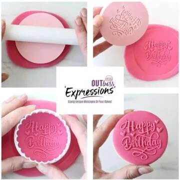 Sweet Stamp Outboss Expressions Plastic Stamp for Baking