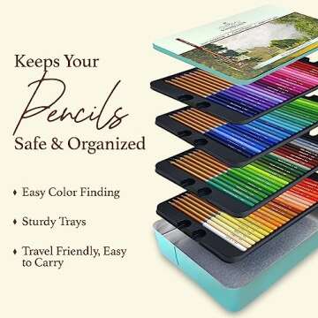 SCHPIRERR FARBEN - Premium Colored Pencils, Oil-Based Coloring Pencils, Soft-Core Color Pencil Set for Adults & Children, Non-Toxic Colored Pencil for Coloring, Sketching, & Doodling, 96 Colors