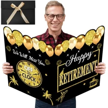 Kuxriox Joyful Retirement Party Decorations Cards for Him & Her