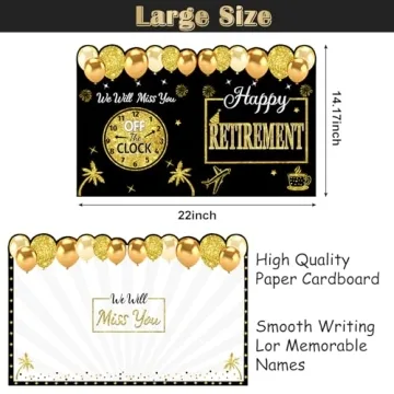 Kuxriox Retirement Party Cards for Men & Women