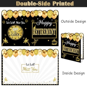 Kuxriox Retirement Party Cards for Men & Women