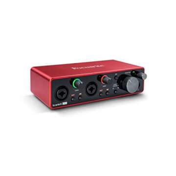 Focusrite Scarlett 2i2 Studio USB Audio Interface (3rd Gen) w/Deco Gear Recording Bundle