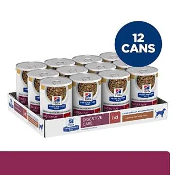 Hill's Prescription Diet i/d Digestive Care Chicken & Vegetable Stew Canned Dog Food, Veterinary Diet, 12.5 oz., 12-Pack Wet Food