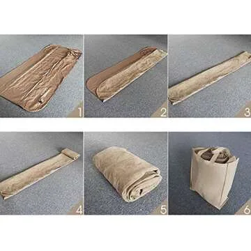 VUIAIUEIA Air Mattress, Sleeping Pad Mat with Air Pump, Adjustable Backrest, Inflatable Lounger Air Sofa Portable Chair Bed