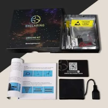 Kyglaring LED Lighting Kit (No Model) Designed for Lego 2 Fast 2 Furious Nissan Skyline GT-R (R34) 76917 Race Car Model Building kit - Without Lego Set (Classic Version)