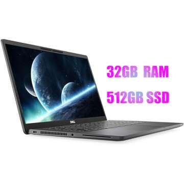 Renewed Dell Latitude 7420 Laptop - 11th Gen i7, 32GB RAM, 512GB SSD, 14" FHD Touchscreen