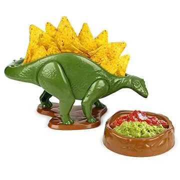 NachoSaurus and Ferocious Feast Bundle- Set of 4 Foldable Taco Holders and One Original Nachosaurus