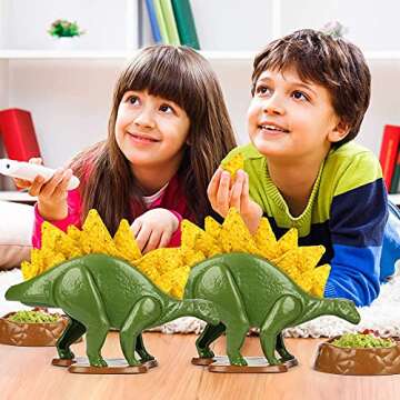 NachoSaurus and Ferocious Feast Bundle- Set of 4 Foldable Taco Holders and One Original Nachosaurus