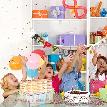 Jucoan Cake Push Up Pop Containers with Display Stand