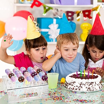 Jucoan Cake Push Up Pop Containers with Display Stand