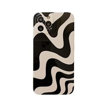 Chic Black White Striped Case for iPhone 13 Pro Max