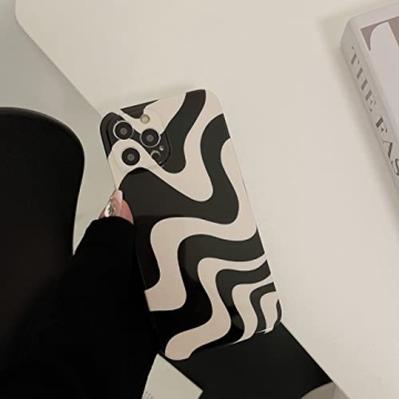 Chic Black White Striped Case for iPhone 13 Pro Max