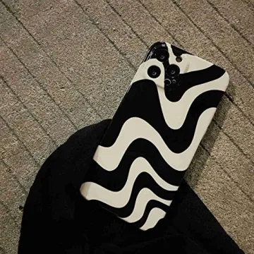 Chic Black White Striped Case for iPhone 13 Pro Max