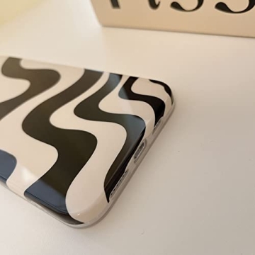 Chic Black White Striped Case for iPhone 13 Pro Max