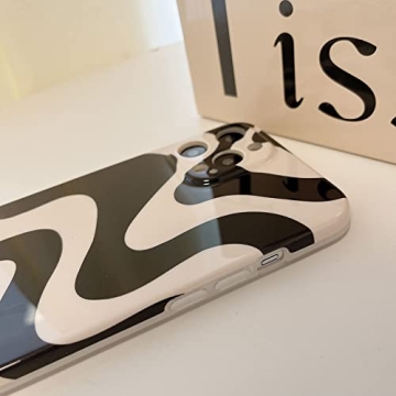 Chic Black White Striped Case for iPhone 13 Pro Max