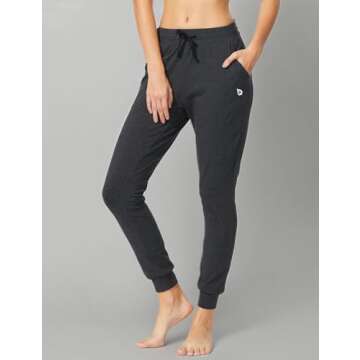 Baleaf Women's Cotton Joggers with Pockets in Charcoal