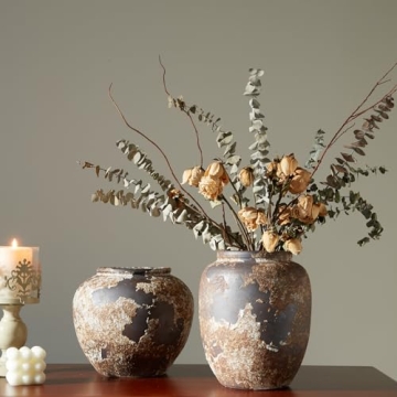 Smiletag Rustic Vase - Terracotta Handmade Decor