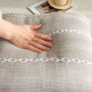 vctops Rustic Striped Pillow Cover for Comfortable Decor