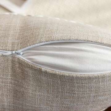 vctops Rustic Striped Pillow Cover for Comfortable Decor