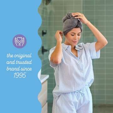 Turbie Twist Microfiber Hair Towel Set for Quick Drying