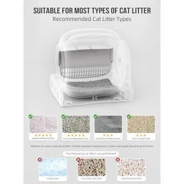 EXPEDMAN Self Cleaning Cat Litter Box, Automatic Cat Litter Box with Mat & Liners, 65L+9L Large Capacity Self Cleaning Litter Box, APP Control/Suitable for Multiple Cats - Green