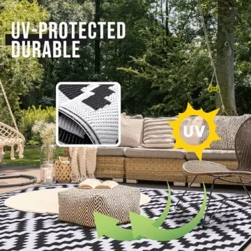 Durable OLANLY Waterproof Outdoor Rug for All Occasions