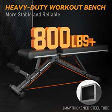 LINBOLUSA Adjustable Weight Bench - Versatile Workout Solution