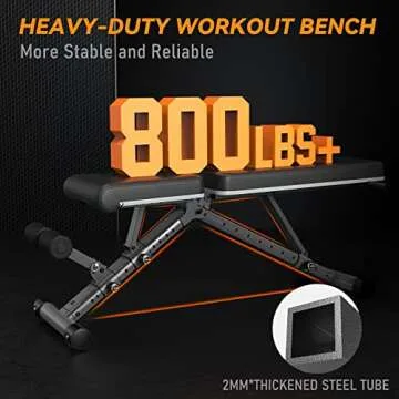 LINBOLUSA Adjustable Weight Bench - Versatile Workout Solution
