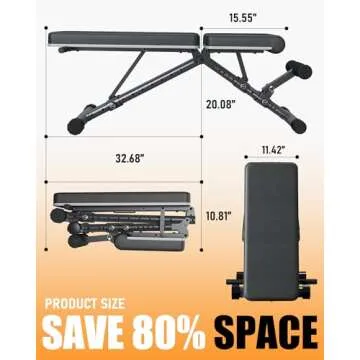 LINBOLUSA Adjustable Weight Bench - Versatile Workout Solution