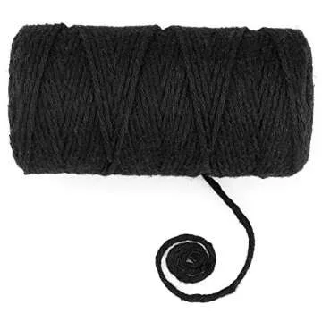 jijAcraft Natural Cotton Bakers Twine 328ft for Crafting