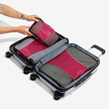 eBags Classic 4pc Packing Cubes in Grasshopper for Easy Travel