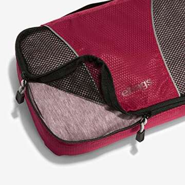 eBags Classic 4pc Packing Cubes in Grasshopper for Easy Travel