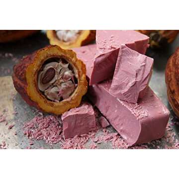 Callebaut Ruby Chocolate Callets | Recipe RB1 | Crafted from the Ruby Cocoa Bean, No Colourants, No Fruit Flavorings | 5.5 lb / 2.5 kg