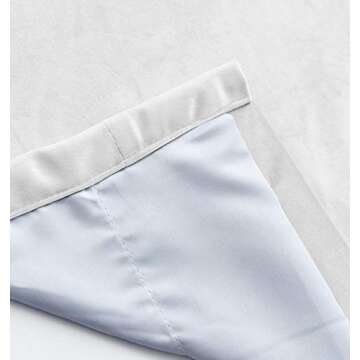 TWOPAGES 52 W x 84 L Pinch Pleat Curtain Room Darkening Velvet Curtain Drapery Panel for Traverse Rod or Track, Living Room Bedroom Meetingroom Club Theater Patio Door (1 Panel), White