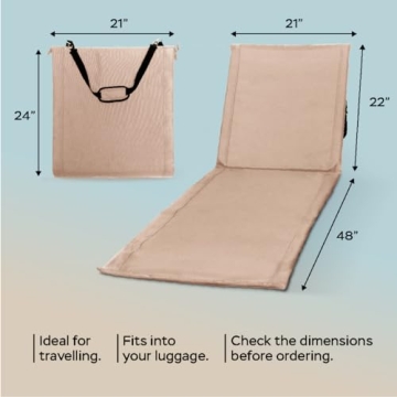 Unipride Portable Beach Chairs Set of 2 for Comfort