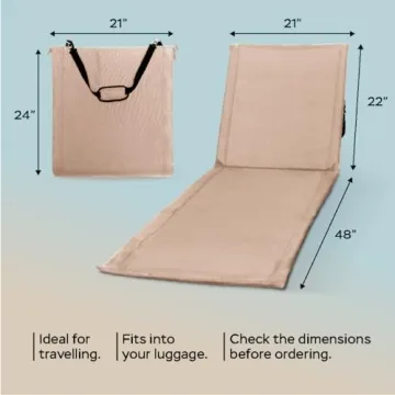 Unipride Portable Beach Chairs Set of 2 for Comfort