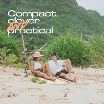 Unipride Portable Beach Chairs Set of 2 for Comfort