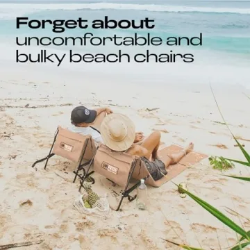 Unipride Portable Beach Chairs Set of 2 for Comfort