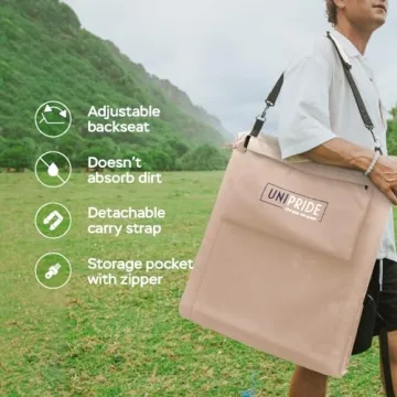 Unipride Portable Beach Chairs Set of 2 for Comfort