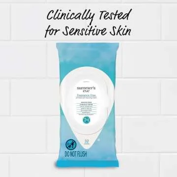 Summer's Eve Gentle Daily Feminine Wipes, 32 Count - Fragrance Free