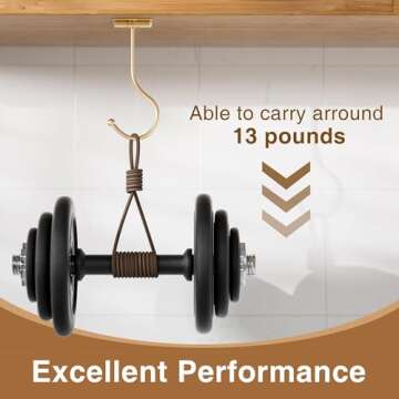 2-Pack Banana Hook Under Cabinet: Banana Holder,Metal Banana Hanger Hook,Adhesive Banana Hook, Foldable Banana Hook, Folds Up With Magnets When Not In Use, Banana Rack,Keep Bananas Fresh (Gold)