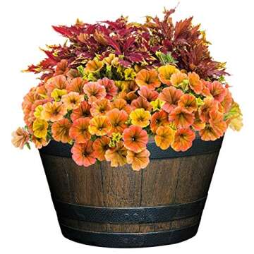 Stylish Classic Whiskey Barrel Planter for Every Garden