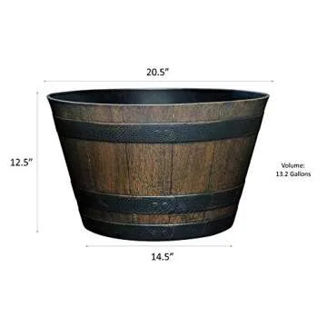 Stylish Classic Whiskey Barrel Planter for Every Garden