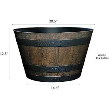 Stylish Classic Whiskey Barrel Planter for Every Garden