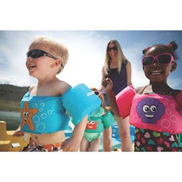 STEARNS Kids Life Jacket - Cancun Pink Clam Style